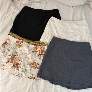 Princess Polly Floral and Solid Color Women's Skirt bundle